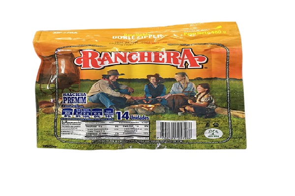 SALCHICHA RANCHERA 14 UND X 480 G