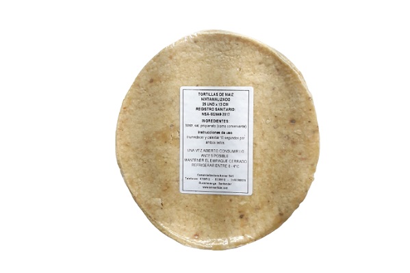 TORTILLA DE MAIZ NIXTAMALIZADO 13 CMS 