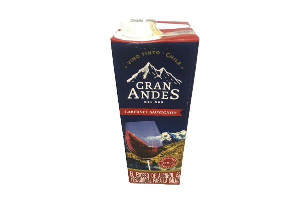 VINO GRAN ANDES CABERNET SAUVIGNON TETRA PACK 1,000