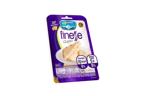 QUESO FINESSE ALPINA TAJADO X 450 GR